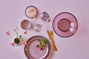 Bitz Skleněný dezertní talíř Kusintha 18 cm Pink