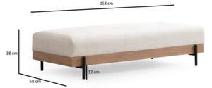 Hanah Home Taburet ETI 158 cm bílý/dub přírodní