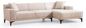 Hanah Home Rohová sedací souprava Petra 250 cm bílá pravá