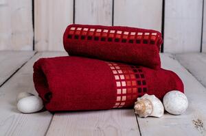 Červený bavlněný ručník 100x50 cm Darwin - My House