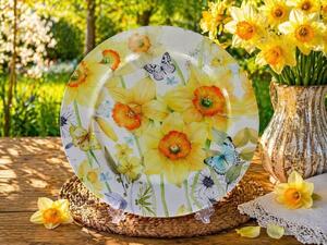 Talíř plechový Narcisky Ø 33 cm 2000326