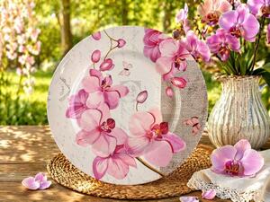 Talíř plechový Orchidej Ø 33 cm 2000330
