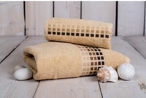 Béžový bavlněný ručník 100x50 cm Darwin - My House