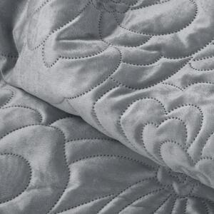 Přehoz na postel FLORISA 220x240 cm šedá Mybesthome