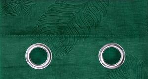 Dekorační velvet závěs PAVONE 135x250 cm, zelená, MyBestHome