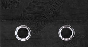 Dekorační velvet závěs PAVONE 135x250 cm, černá, MyBestHome