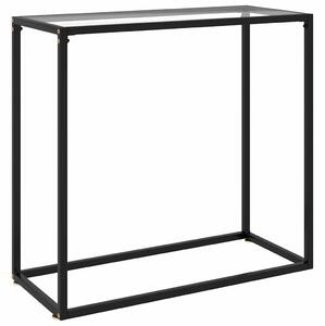 Konzolový stolek transparentní 80 x 35 x 75 cm tvrzené sklo 322807