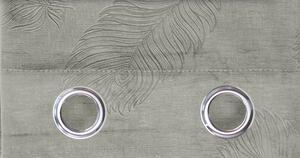 Dekorační velvet závěs PAVONE 135x250 cm, stříbrná, MyBestHome