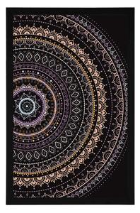 Plakát Mandala se vzorem slunce ve fialových odstínech