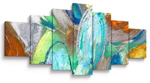 Obraz - Barevná abstrakce (210x100 cm)