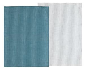 Södahl Kuchyňská utěrka z organické bavlny 50x70 Line China blue/White (2 ks)