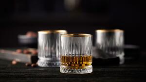 Lyngby Glas Sklenice na whiskey Firenze Gold 35 cl Clear (4 ks)