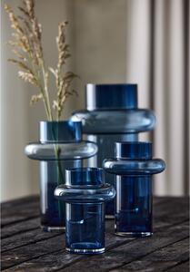 Lyngby Glas Skleněná váza Tube 30 cm Dark Blue
