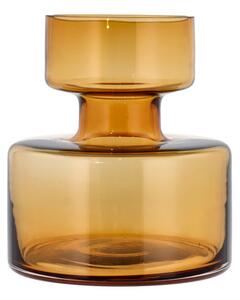 Lyngby Glas Skleněná váza Tubular 20 cm Amber
