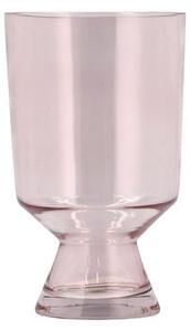 Villa Collection Skleněná váza Drum 12 x 19,5 cm Pink