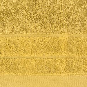 Bavlněný froté ručník s proužky DAMIAN 50x90 cm, mustard/hořčicová, 500 gr Mybesthome Varianta: ručník - 1 kus 50x90 cm