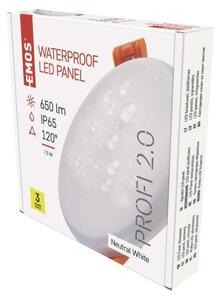 EMOS Lighting LED panel 100mm, kruhový vestavný bílý, 8W neut. bíla, IP65 1540110820