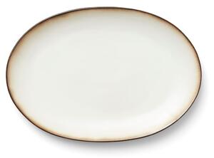 Bitz Ovální servírovací mísa 36x25 Grey/Cream