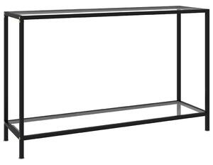 Konzolový stolek průhledný 120 x 35 x 75 cm tvrzené sklo 322839