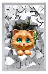Plakát roztomilá kočička