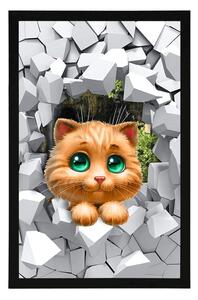 Plakát roztomilá kočička