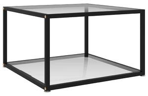 Konferenční stolek průhledný 60 x 60 x 35 cm tvrzené sklo 322887