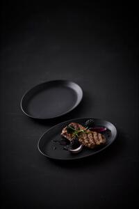 Morsø Sada servírovacích steakových talířů Forno 28 x 20 cm Black (2 ks)