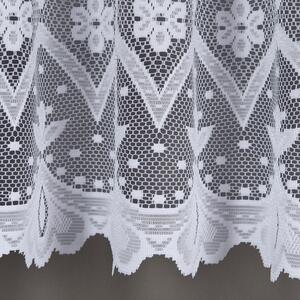 Dekorační oblouková krátká záclona FLORENTYNA 120 bílá 330x120 cm MyBestHome