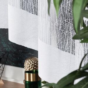 Dekorační oblouková krátká záclona na žabky WIKTORIA 160 bílá 310x160 cm MyBestHome