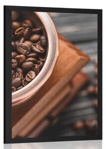 Plakát vintage mlýnek na kávu