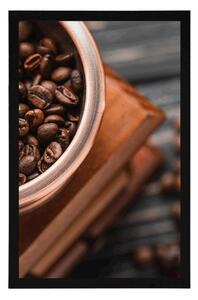 Plakát vintage mlýnek na kávu