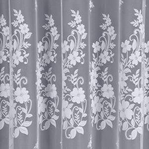 Dekorační oblouková krátká záclona na žabky LUDWIKA bílá 310x160 cm MyBestHome