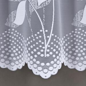 Dekorační oblouková krátká záclona na žabky MARTYNA bílá 320x160 cm MyBestHome