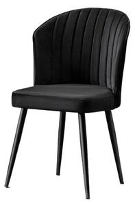 Kalune Design Sada 4 ks jídelních židlí Rubi černá