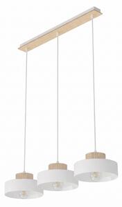 Lustr na lanku KIVI 3xE27/15W/230V bílá