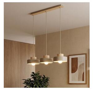 Lustr na lanku KIVI 3xE27/15W/230V béžová