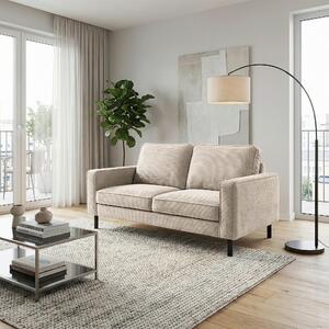 DVOUMÍSTNÁ POHOVKA, textil, světle šedá Livetastic - Pohovky, Online Only