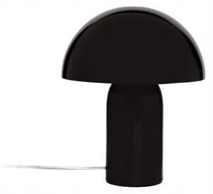 Stolní Lampa Hříbek 24,5 cm Černá Kovová Lampička do Obýváku
