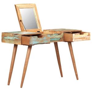 Toaletní stolek se zrcadlem 112 x 45 x 76 cm recyklované dřevo 323591