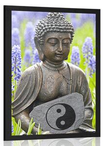Plakát jin a jang Buddha
