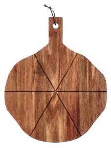 Holm Servírovací/krájecí prkénko z akáciového dřeva na pizzu 44x36x1,9 cm