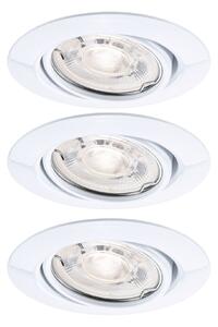 P 94949 LED vestavné svítidlo Base GU10 Flat výklopné 3x4W 230V 2700K bílá - PAULMANN