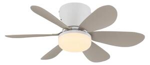 Globo 03625SA-LED Stm stropní ventilátor DELORES LED/5W/230V 2700-6500K béž+DO