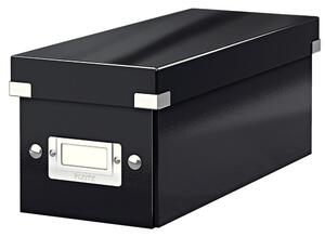 Černý kartonový úložný box s víkem 14x35x14 cm Click&Store – Leitz