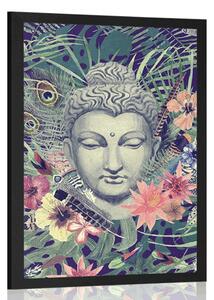 Plakát Buddha na exotickém pozadí