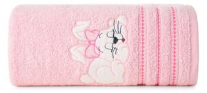 Bavlněný froté ručník s dětským motivem ZAJÍČEK růžová 50x90 cm, 450 gr Mybesthome
