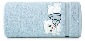 Bavlněný froté ručník s dětským motivem MEDVÍDEK modrá 50x90 cm, 450 gr Mybesthome