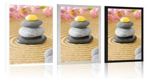 Plakát pyramida Zen kamenů