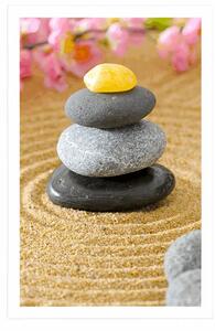 Plakát pyramida Zen kamenů