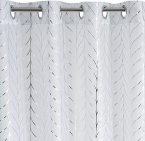 Dekorační vzorovaná záclona BIBIEN bílá, 140x250 cm (cena za 1 kus) MyBestHome